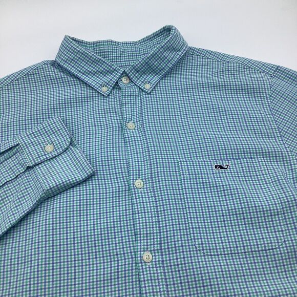 Vineyard Vines Mens Slim Fit Long Sleeve Button Up Tucker‎ Shirt Size Large - Picture 1 of 5